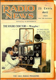 Teleconsulta en la revista Radio News de 1924